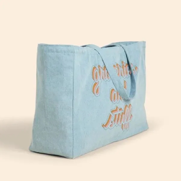 BABS Oversized Tote Denim - 20" x 13.5" x 6.5"... from ASI 74710 Numo