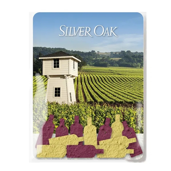 Gift pack features a recycled info card and plantable piece of... from ASI 40646 Bloomin Promotions / Bloomin' Promotions™