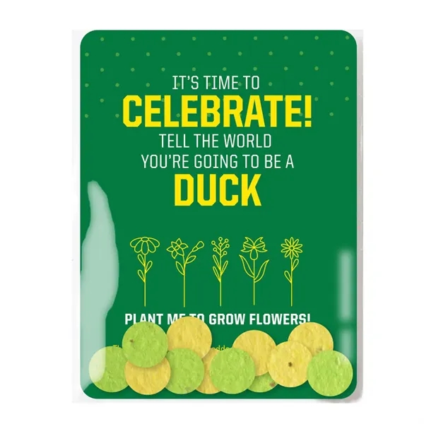 Gift pack features a recycled info card and plantable piece of... from ASI 40646 Bloomin Promotions / Bloomin' Promotions™