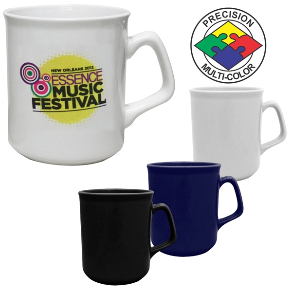 10oz Titan Mug with slanted square handle. Comes in white, black,... from ASI 80093 Pyrographics / Pyrographics Line