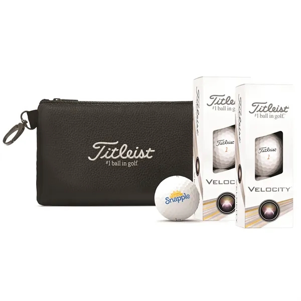 Titleist stock pouch with 2 sleeves of Velocity golf balls.... from ASI 38120 Ball Pro / Diversified Quality Kitchenware