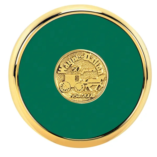 Round Brass Coaster... from ASI 40480 Koozie Group / Norwood