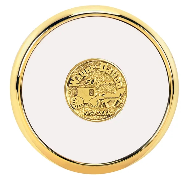 Round Brass Coaster... from ASI 40480 Koozie Group / Norwood