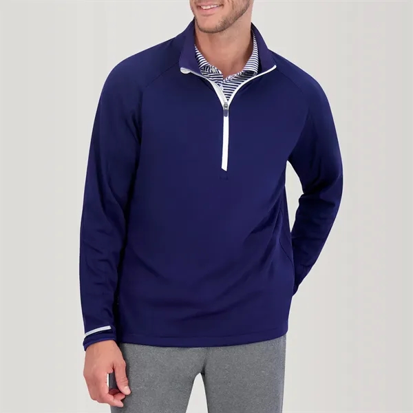 Men's Z425 long sleeve melange quarter-zip pullover with reflective taping.... from ASI 38120 Ball Pro / Diversified Quality Kitchenware / Branded Apparel Designs