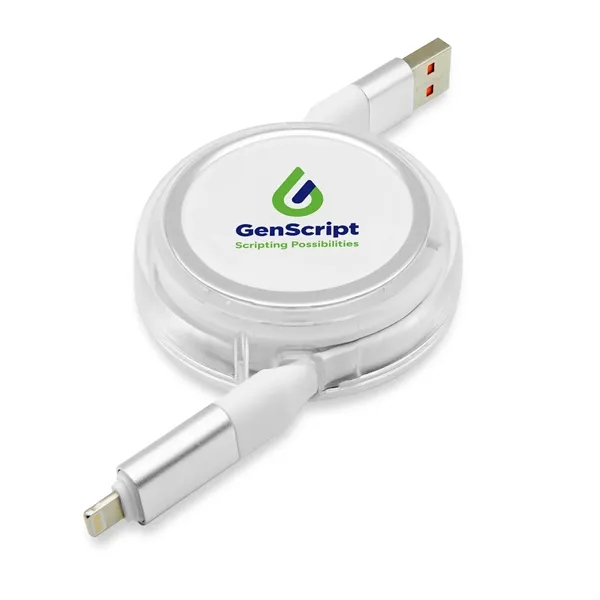 Retractable cable with interchangeable connectors, data... from ASI 91435 Tomax USA