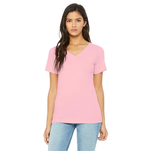 BELLA+CANVAS Women's Relaxed Jersey Short Sleeve V-Neck Tee.... from ASI 84863 SanMar
