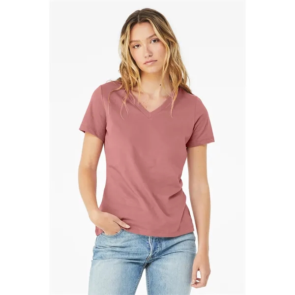 BELLA+CANVAS Women's Relaxed Jersey Short Sleeve V-Neck Tee.... from ASI 84863 SanMar