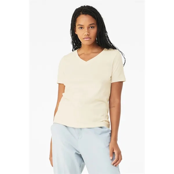 BELLA+CANVAS Women's Relaxed Jersey Short Sleeve V-Neck Tee.... from ASI 84863 SanMar