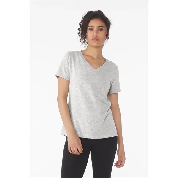 BELLA+CANVAS Women's Relaxed Heather CVC V-Neck Tee... from ASI 84863 SanMar