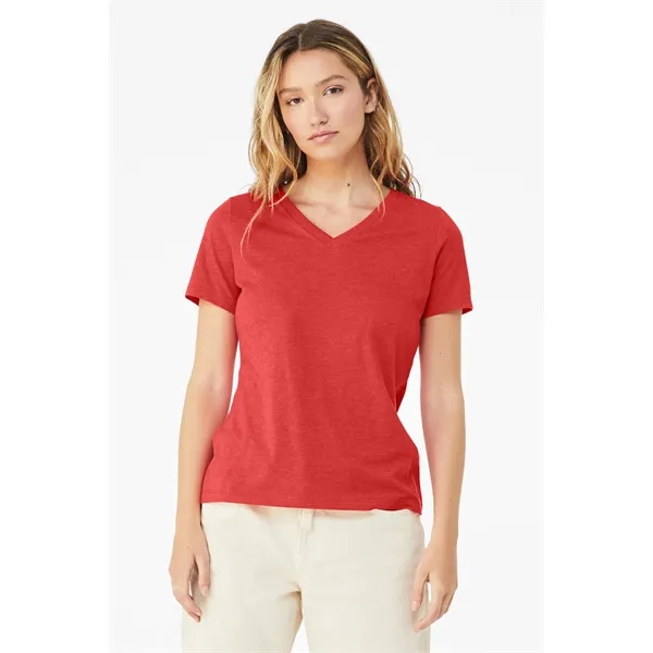 BELLA+CANVAS Women's Relaxed Heather CVC V-Neck Tee... from ASI 84863 SanMar
