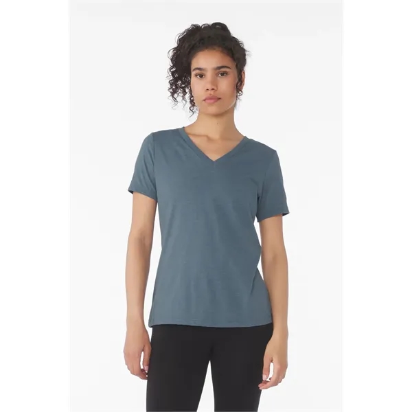 BELLA+CANVAS Women's Relaxed Heather CVC V-Neck Tee... from ASI 84863 SanMar