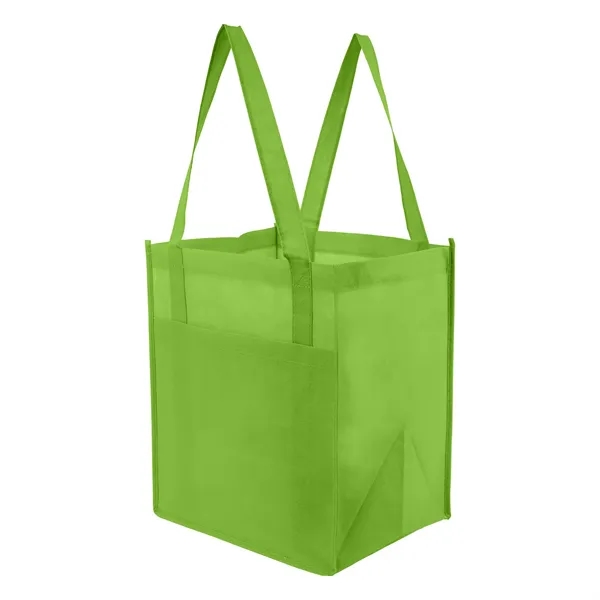13" x 15" x 10" non-woven polypropylene pocket tote bag with... from ASI 37980 Bagworld