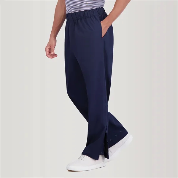 These Zero Restriction men's packable rain pants are waterproof and highly... from ASI 38120 Ball Pro / Diversified Quality Kitchenware / Branded Apparel Designs