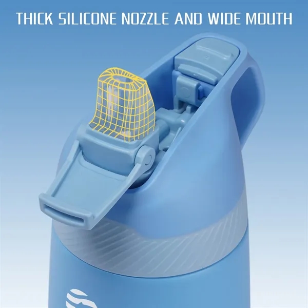 Leak-proof, lightweight kids bottle with easy-open lid, BPA-free 316 stainless steel,... from ASI 64845 Kin Image Inc / Himmers International Inc. DBA Kin Image Inc