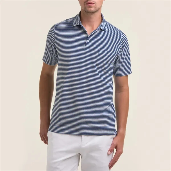 A bold striped knit polo made from the softest Peruvian Pima... from ASI 38120 Ball Pro / Diversified Quality Kitchenware / Branded Apparel Designs