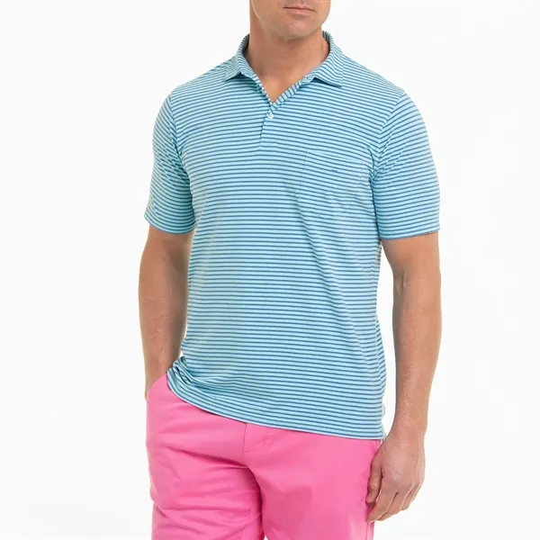 A bold striped knit polo made from the softest Peruvian Pima... from ASI 38120 Ball Pro / Diversified Quality Kitchenware / Branded Apparel Designs