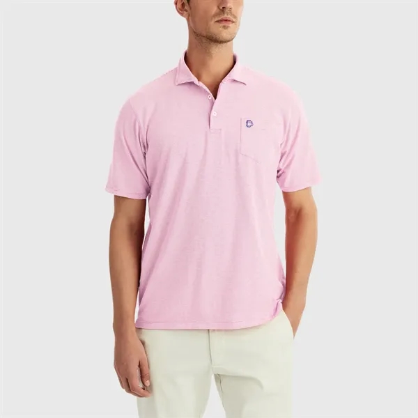 A striped knit polo made from the softest Peruvian Pima Cotton... from ASI 38120 Ball Pro / Diversified Quality Kitchenware / Branded Apparel Designs