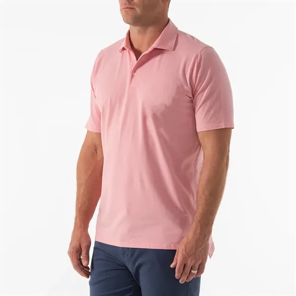 A striped knit polo made from the softest Peruvian Pima Cotton... from ASI 38120 Ball Pro / Diversified Quality Kitchenware / Branded Apparel Designs
