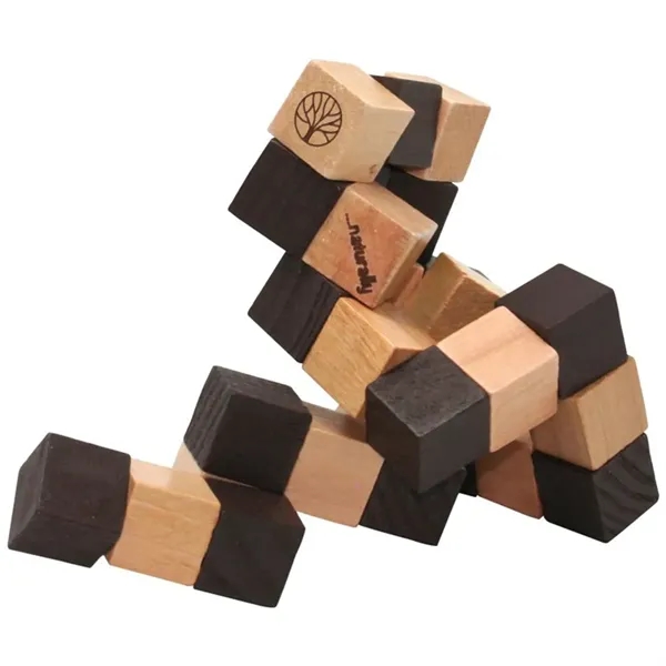 2.25" x 2.25" wooden elastic cube puzzle.... from ASI 34415 Alpi International LTD