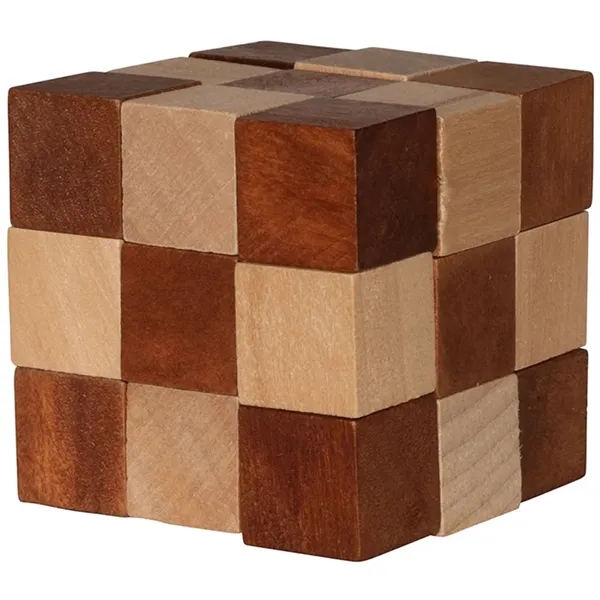 2.25" x 2.25" wooden elastic cube puzzle.... from ASI 34415 Alpi International LTD
