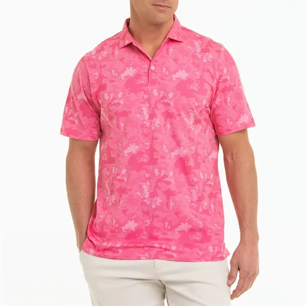 This printed tie dye jersey knit polo features Peruvian Pima Cotton.... from ASI 38120 Ball Pro / Diversified Quality Kitchenware / Branded Apparel Designs