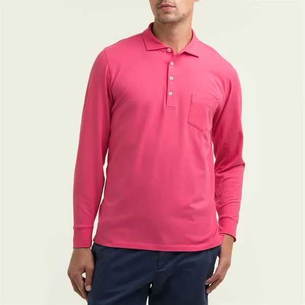 A long sleeve polo made from the softest Peruvian Pima Cotton... from ASI 38120 Ball Pro / Diversified Quality Kitchenware / Branded Apparel Designs