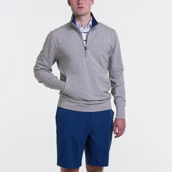 Quarter zip pullover in garment washed French terry knit using the... from ASI 38120 Ball Pro / Diversified Quality Kitchenware / Branded Apparel Designs