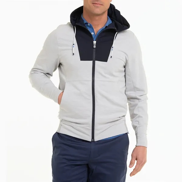 Long sleeve full zip hoodie sweatshirt made of French Terry knit... from ASI 38120 Ball Pro / Diversified Quality Kitchenware / Branded Apparel Designs