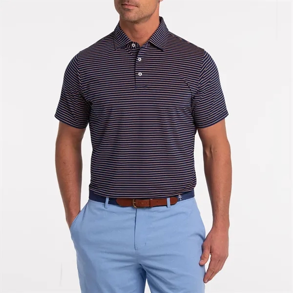 This neat tattersall printed stripe knit polo features UPF 50+ sun... from ASI 38120 Ball Pro / Diversified Quality Kitchenware / Branded Apparel Designs