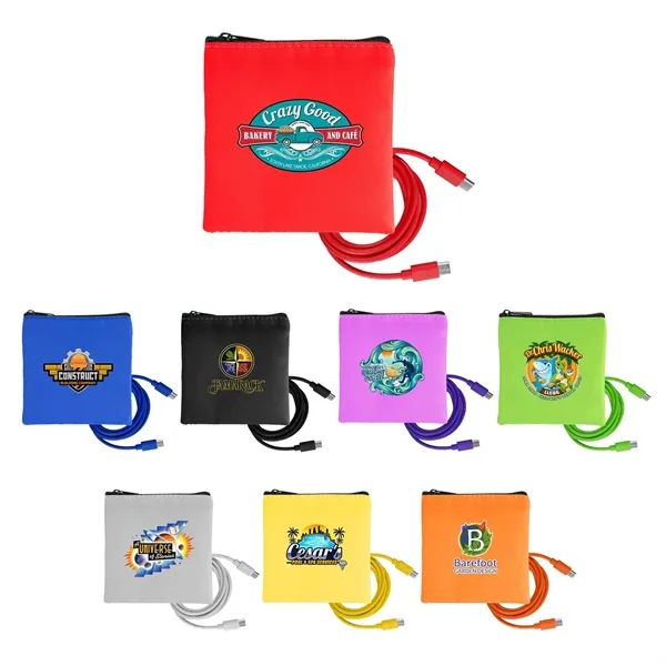 Colorful RPET C to C Cable Set... from ASI 30208 A P Specialties / AP Specialties