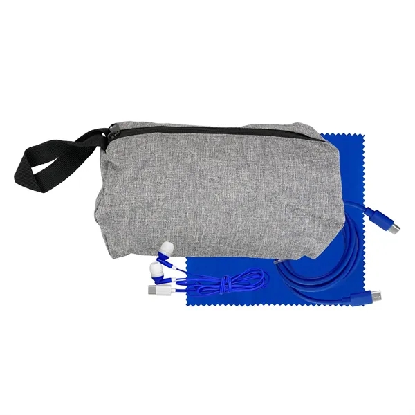 Travel C to C Cable, Ear Bud & Cloth Set... from ASI 30208 A P Specialties / AP Specialties