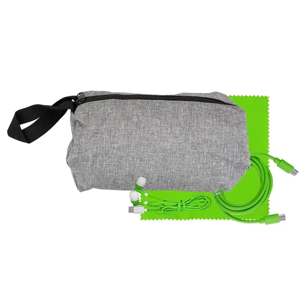 Travel C to C Cable, Ear Bud & Cloth Set... from ASI 30208 A P Specialties / AP Specialties