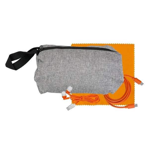 Travel C to C Cable, Ear Bud & Cloth Set... from ASI 30208 A P Specialties / AP Specialties