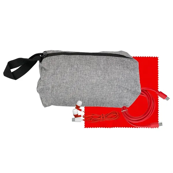 Travel C to C Cable, Ear Bud & Cloth Set... from ASI 30208 A P Specialties / AP Specialties