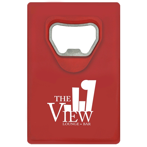 Bottle opener with credit card design.... from ASI 52840 Evans Manufacturing