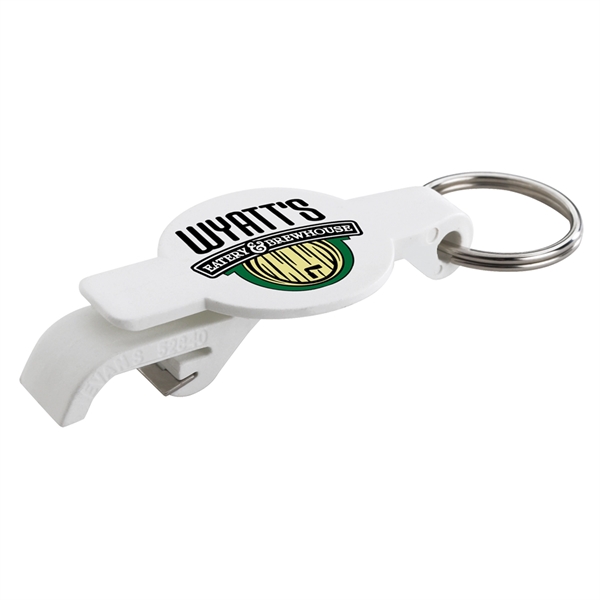 Round Bottle Opener Beverage Wrench with Key Ring Key Chain... from ASI 52840 Evans Manufacturing