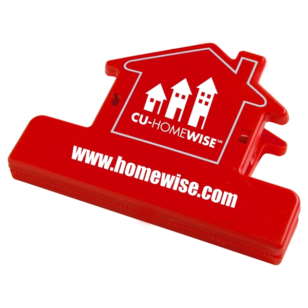 House shaped utility clip that holds food bags closed and document... from ASI 52840 Evans Manufacturing