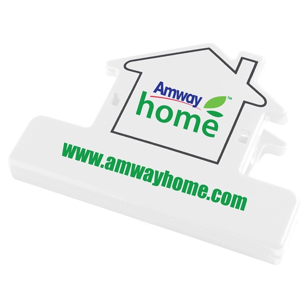 House shaped utility clip that holds food bags closed and document... from ASI 52840 Evans Manufacturing