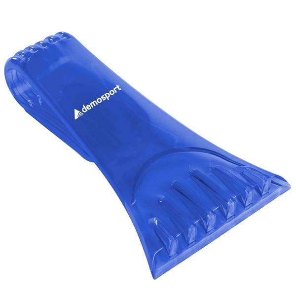 Sturdy promotional ice scraper attaches to visor making it the perfect... from ASI 52840 Evans Manufacturing
