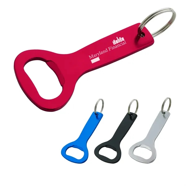 Aluminum Bottle Opener Key Ring.  Approx. Size:  1 1/2"... from ASI 61125 Hit Promotional Products / Hit®