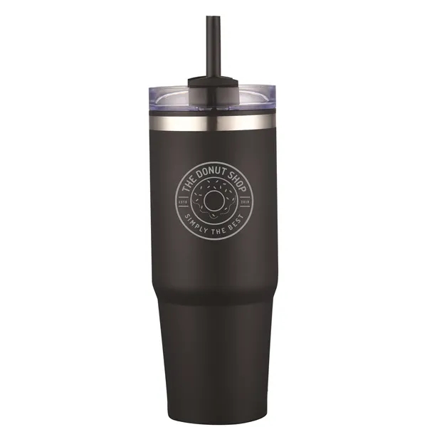 30oz insulated tumbler with a straw... from ASI 90807 Tekweld