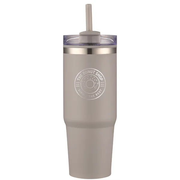 30oz insulated tumbler with a straw... from ASI 90807 Tekweld