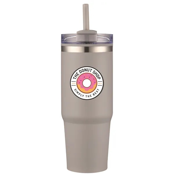 30oz insulated tumbler with a straw... from ASI 90807 Tekweld