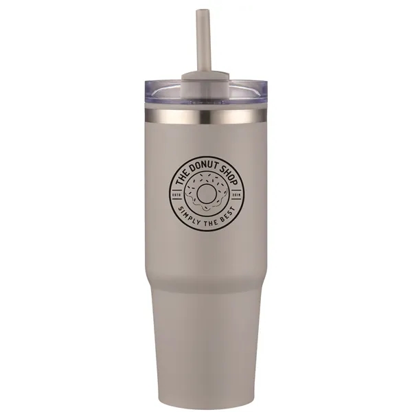 30oz insulated tumbler with a straw... from ASI 90807 Tekweld
