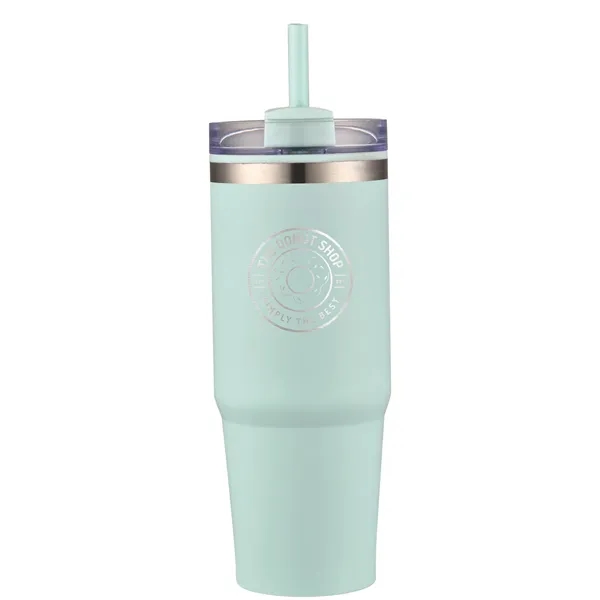 30oz insulated tumbler with a straw... from ASI 90807 Tekweld