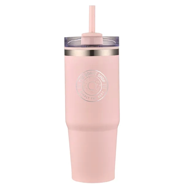 30oz insulated tumbler with a straw... from ASI 90807 Tekweld