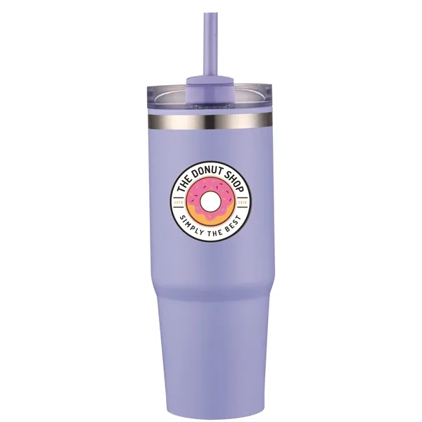 30oz insulated tumbler with a straw... from ASI 90807 Tekweld