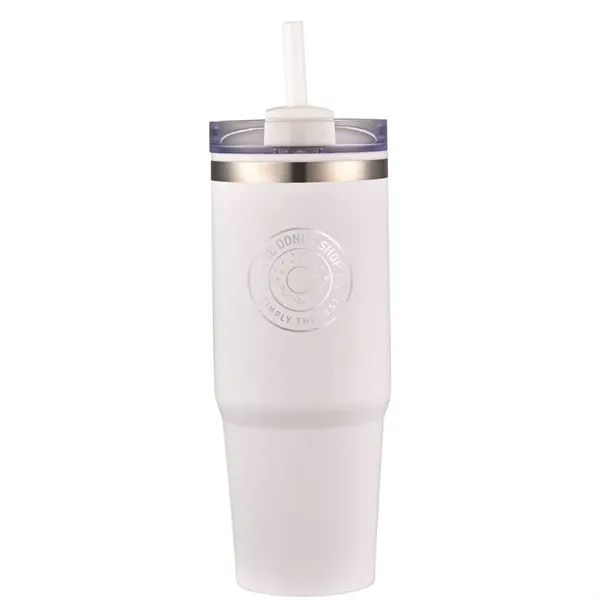 30oz insulated tumbler with a straw... from ASI 90807 Tekweld