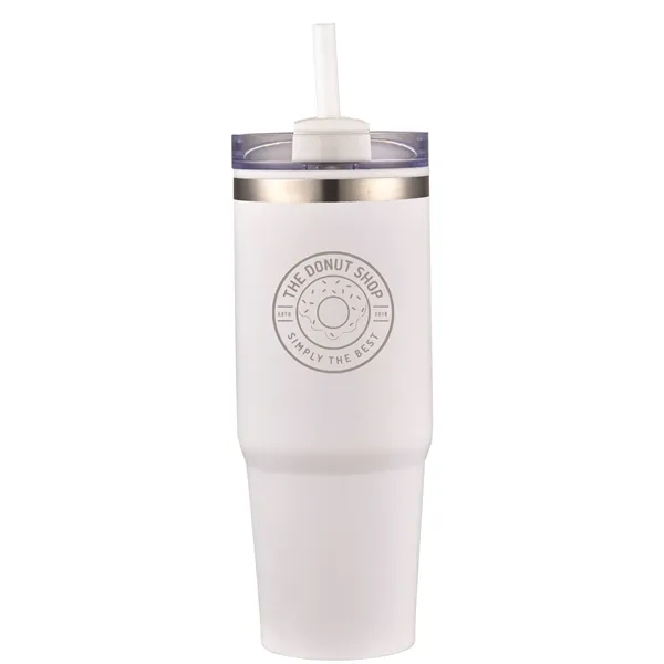 30oz insulated tumbler with a straw... from ASI 90807 Tekweld