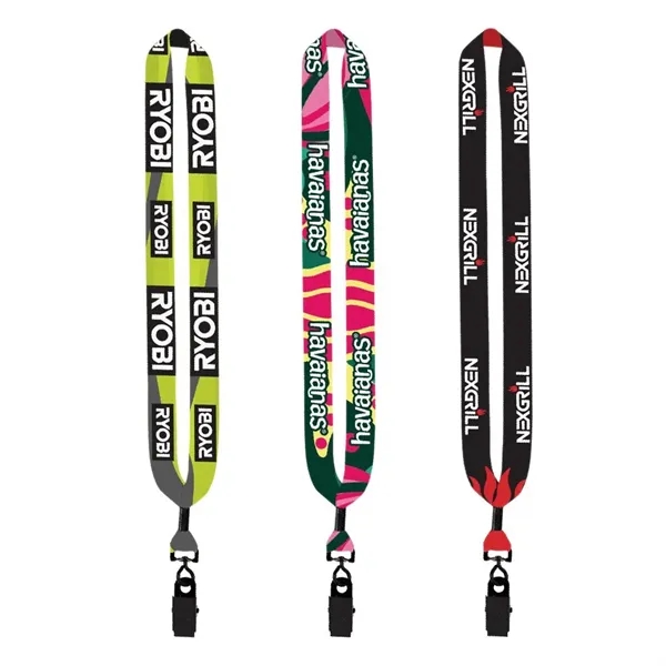 16" x 1" dye sublimated lanyard with metal crimp and metal... from ASI 88060 Snugz/USA Inc